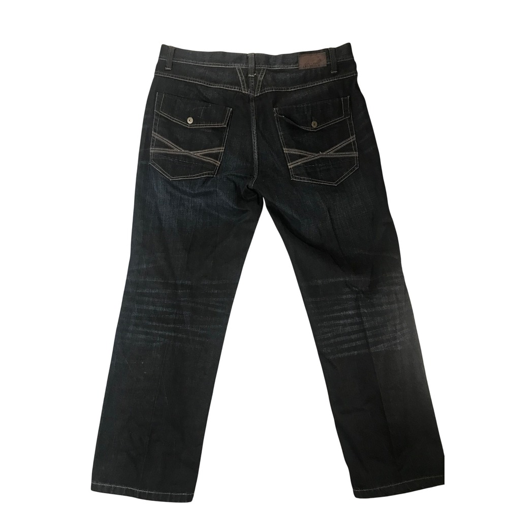 Marithe Francois Girbaud Blue X Edge Jeans Men 41x31 Relaxed Fit Dark Wash Denim